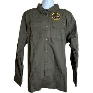 Dickies Mens 2XL Ranger Ripstop Workshirt Relaxed Fit‎ DuraTech RepelPRO Olive